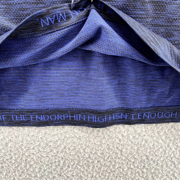 Lululemon Swiftly Tech Henley Shirt Mens Medium Blue Long Sleeve Performance Gym - Picture 9 of 13